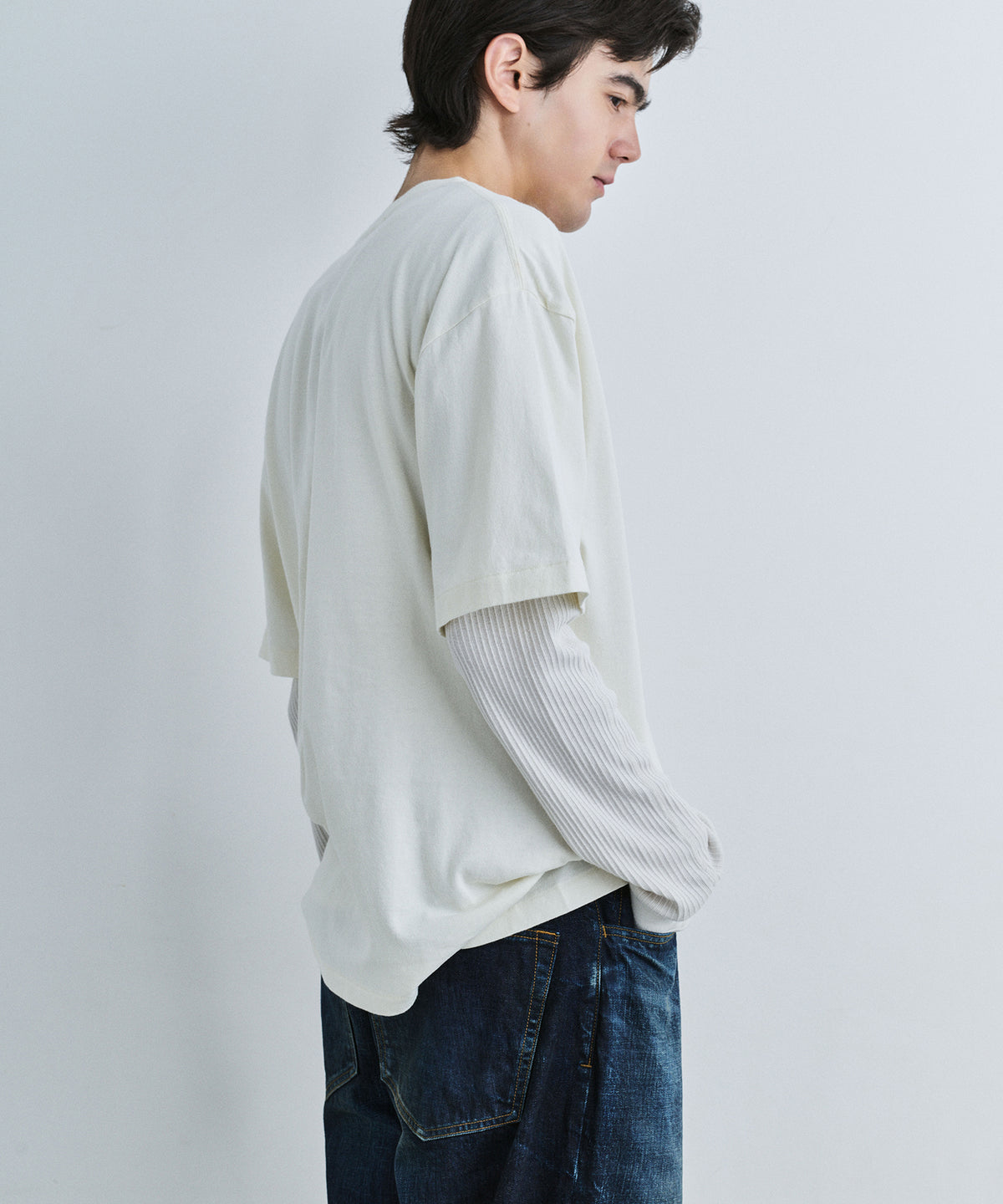 JIEDA EMBROIDERY FADE TEE