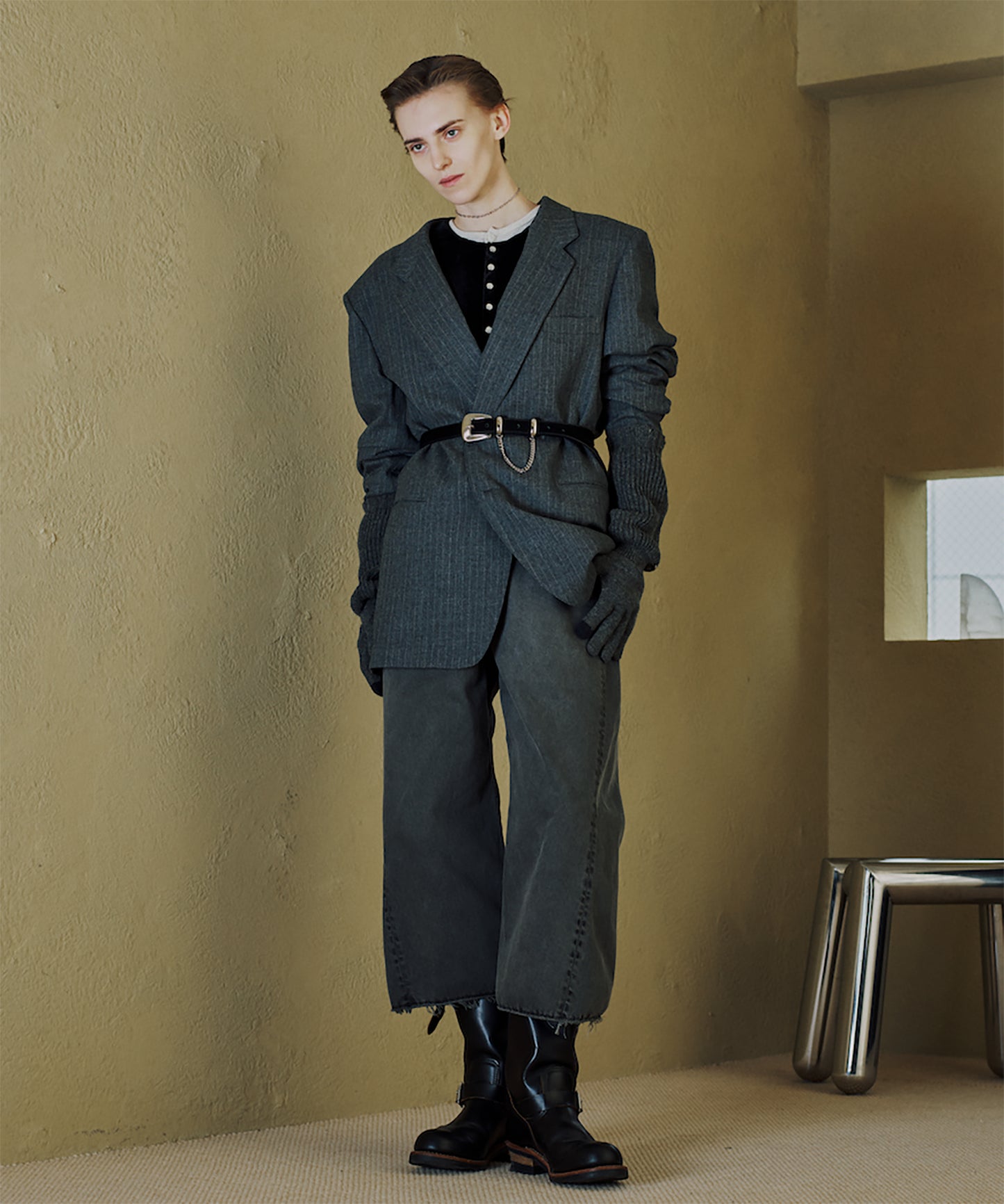 DRAPING OVER TAIROLED JACKET