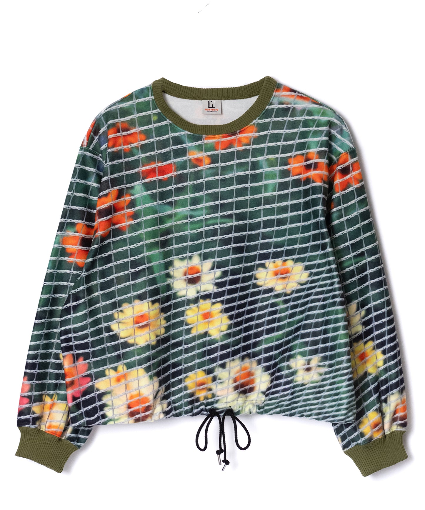 PRINT FLEECE PULLOVER TOP