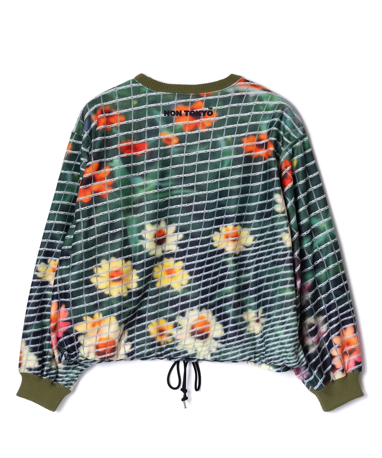 PRINT FLEECE PULLOVER TOP