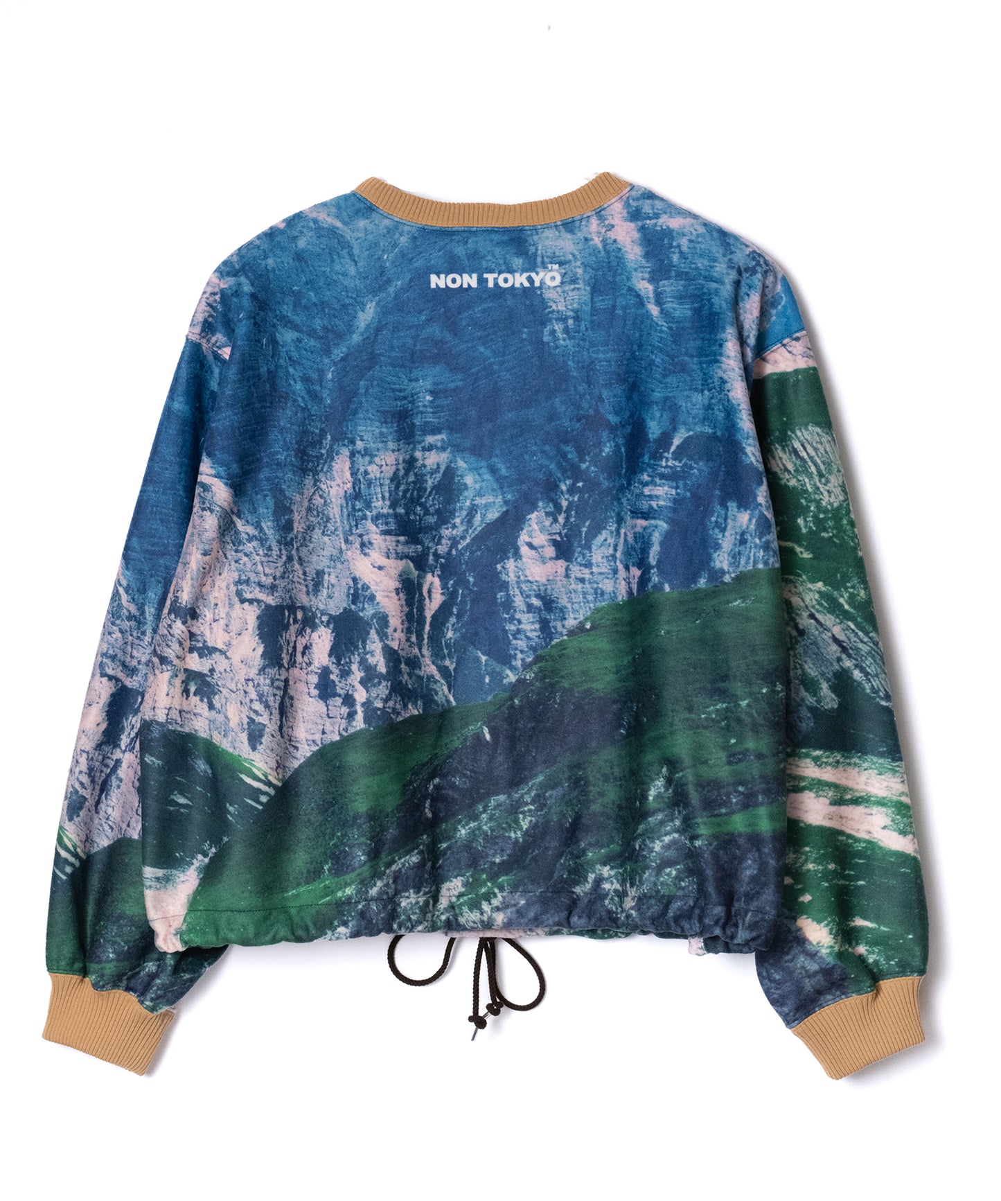 PRINT FLEECE PULLOVER TOP