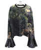 PRINT RIB FLARE SLEEVE C/S