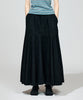 LAME DENIM FLARE SKIRT【商品納期 2月下旬】