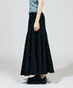 LAME DENIM FLARE SKIRT【商品納期 2月下旬】