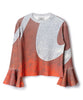 PRINT RIB FLARE SLEEVE C/S【商品納期 2月下旬】