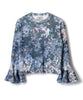 PRINT RIB FLARE SLEEVE C/S【商品納期 2月下旬】