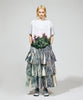 DIRECT PRINT RIB GATHER LONG SKIRT【商品納期 3月下旬】