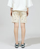 FLOWER EMBROIDERY TUCK SHORTS( feat.UNIVERSALOVERALL)【商品納期 3月下旬】