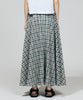 FLOCKED PRINT LONG SKIRT【商品納期 4月下旬】