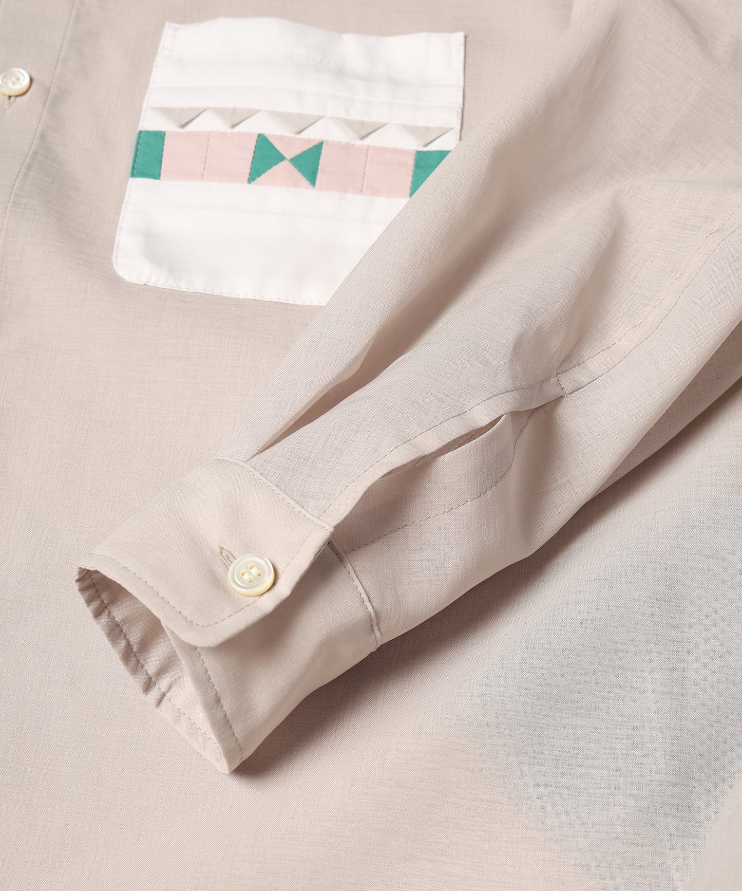 Patchwork Pocket Dress Shirt