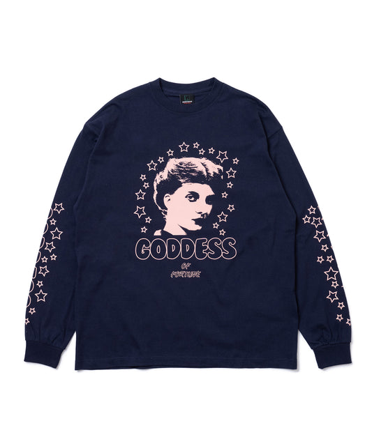 PRINT L/S T-SHIRT(GODNESS) 【納期9月下旬】