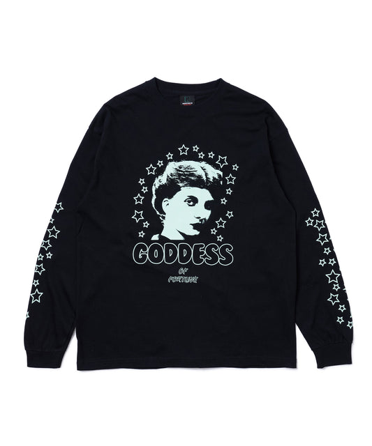 PRINT L/S T-SHIRT(GODNESS) 【納期9月下旬】