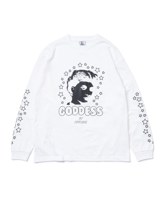 PRINT L/S T-SHIRT(GODNESS) 【納期9月下旬】