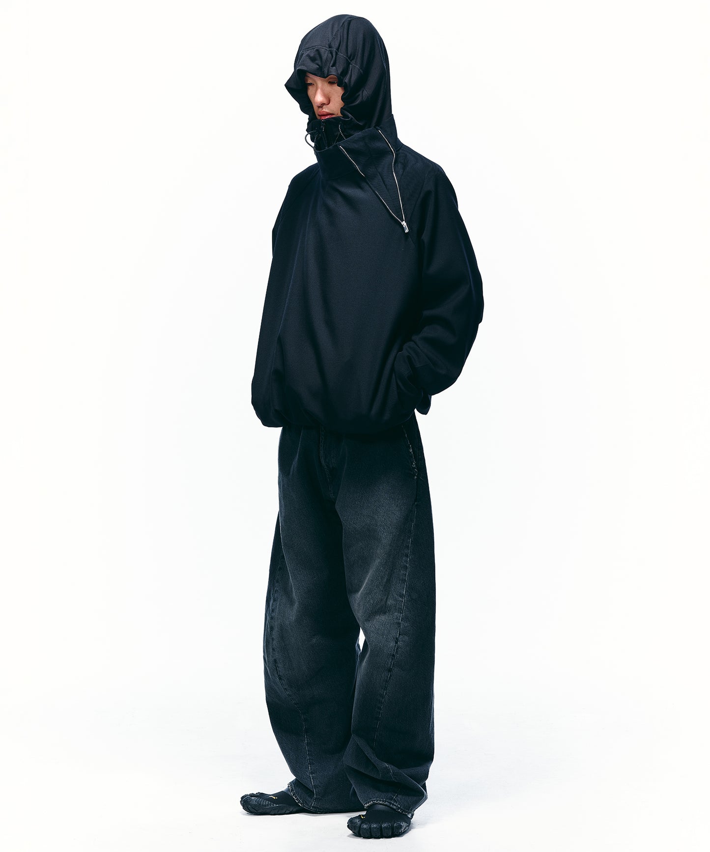 USED 3D CUTTING DENIM PANTS