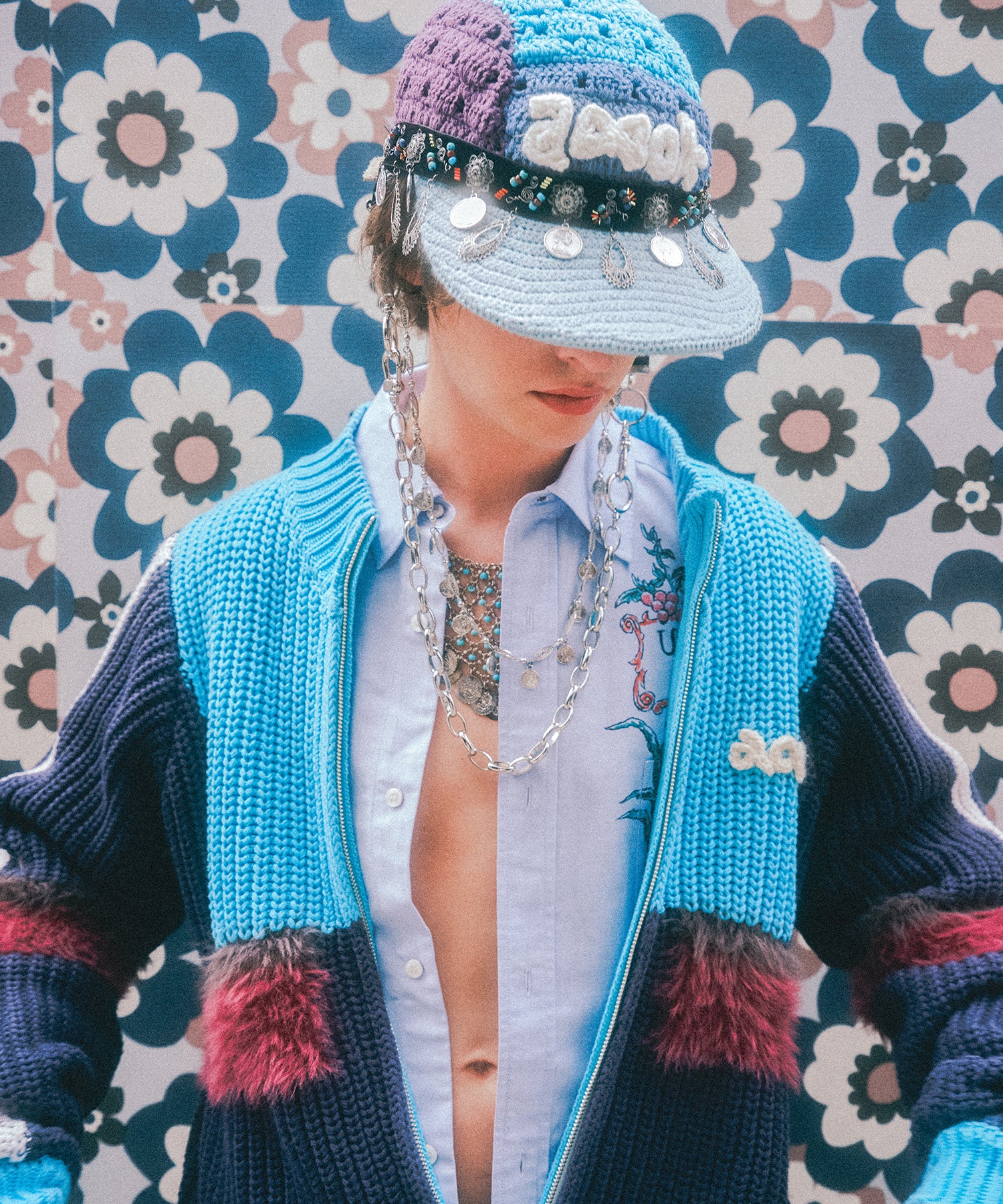 amok NYLON KNIT TRACK JACKET 23ss 