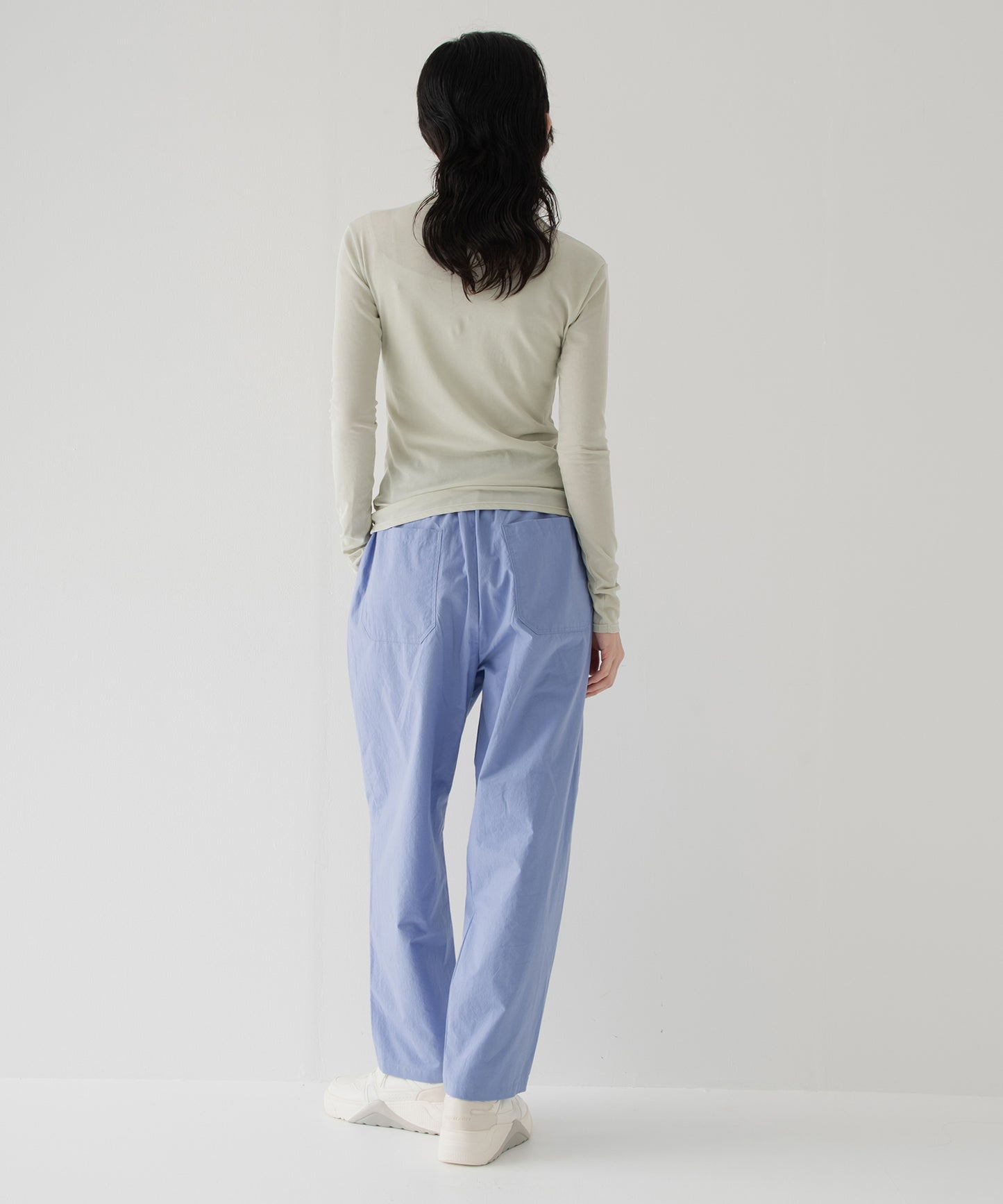 high twist jersey t-neck top