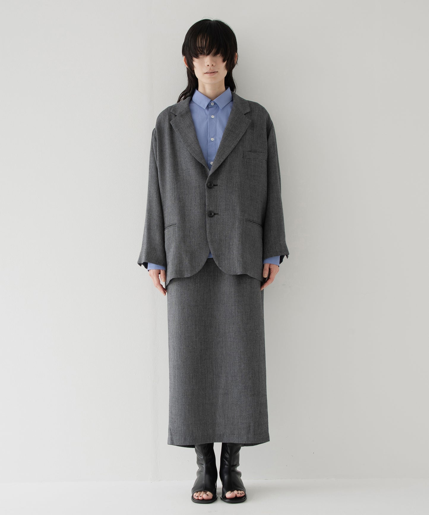 Omi-zarashi long-sleeve over shirt