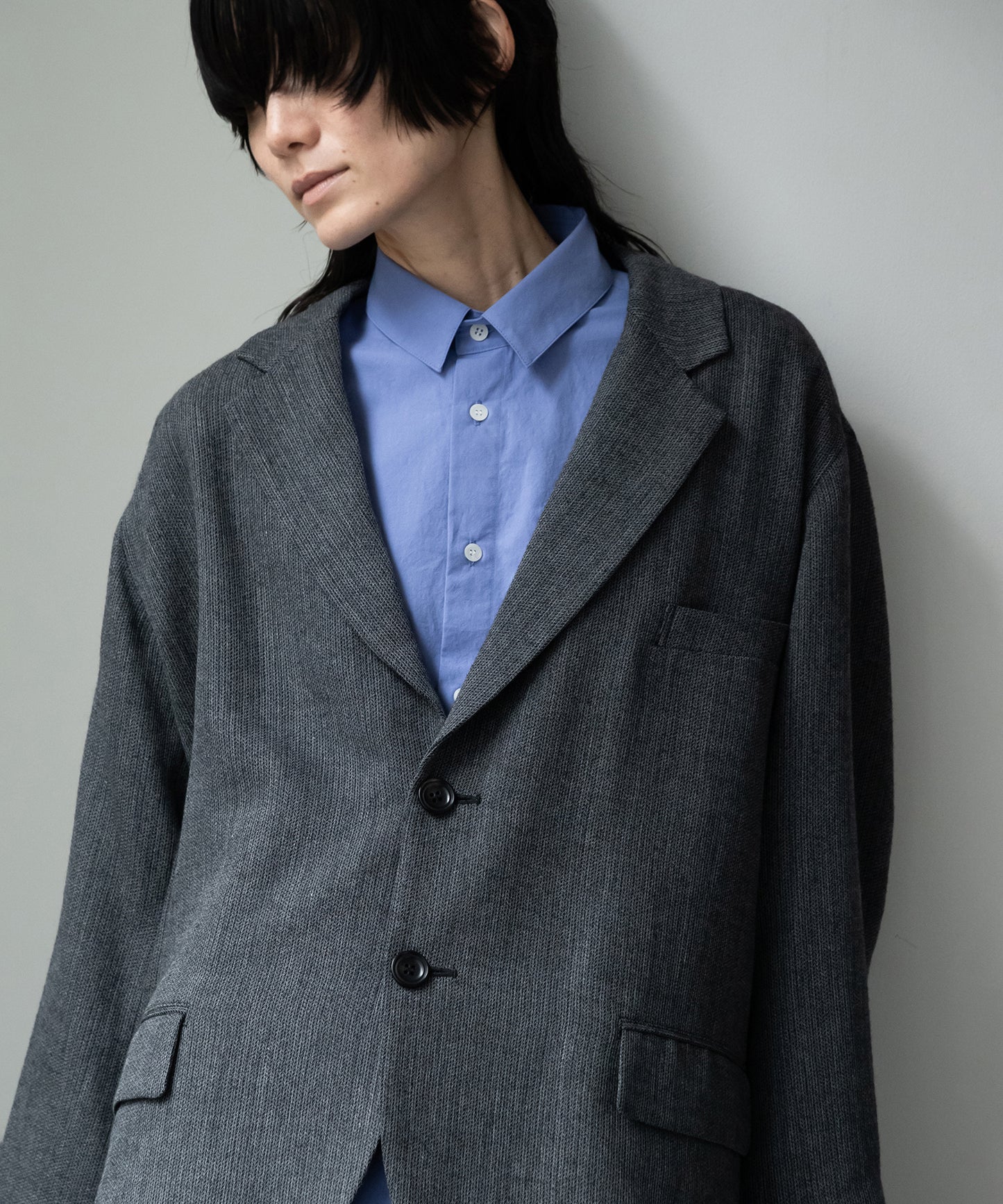 Omi-zarashi long-sleeve over shirt