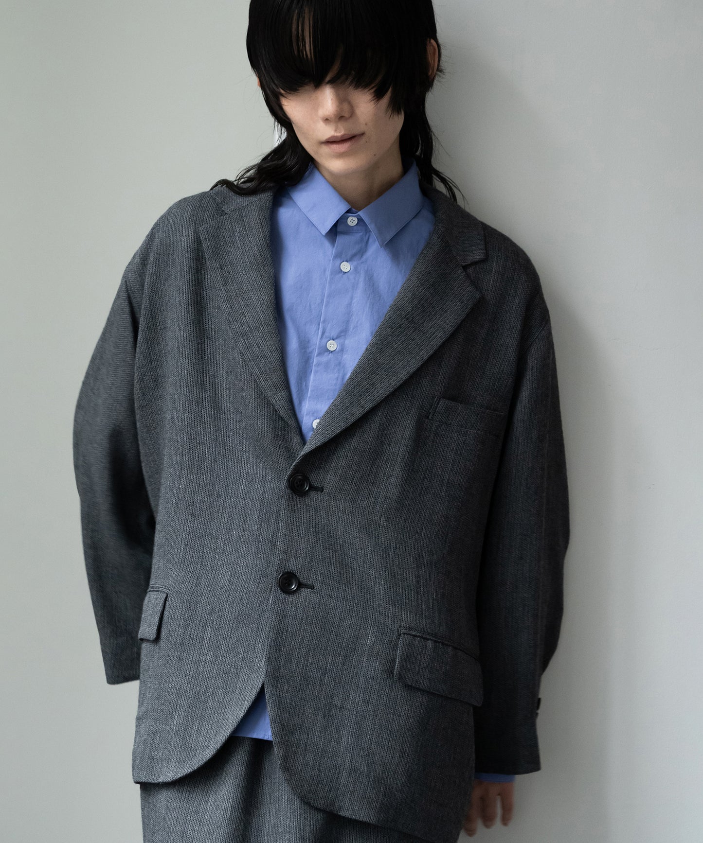 Omi-zarashi long-sleeve over shirt