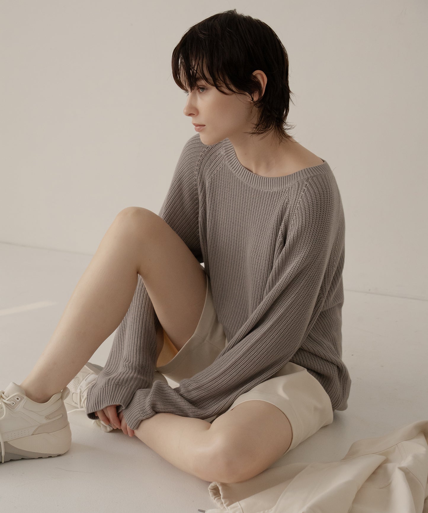 raglan sleeve bamboo knit【商品納期 2月上旬】