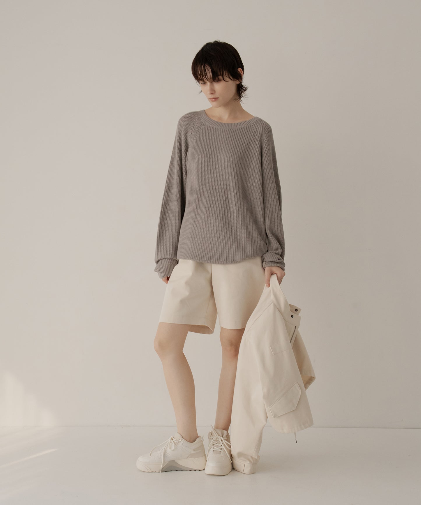 raglan sleeve bamboo knit【商品納期 2月上旬】