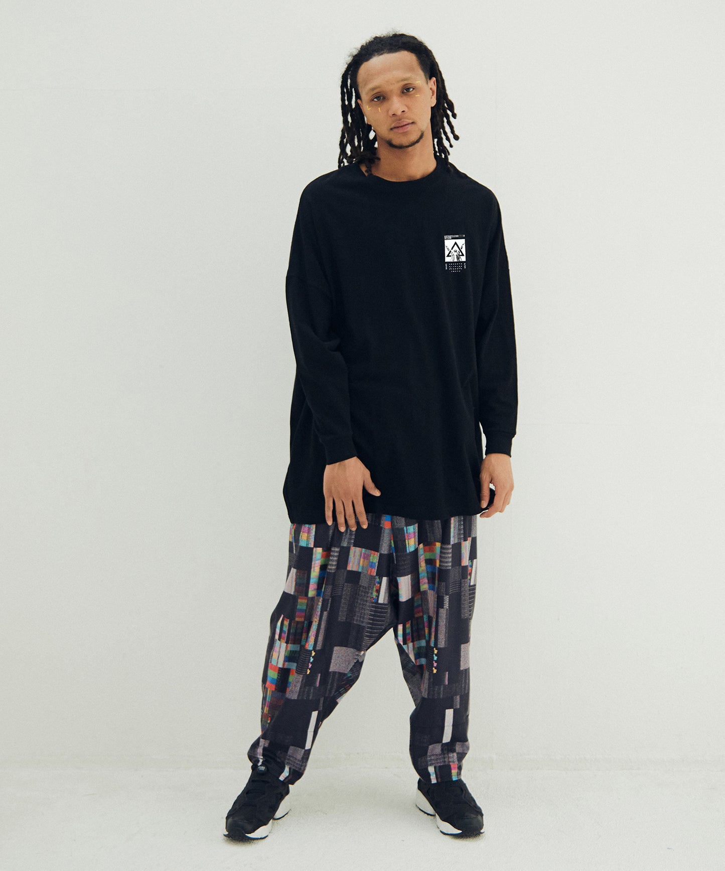 Glitchcheck Wide Pants
