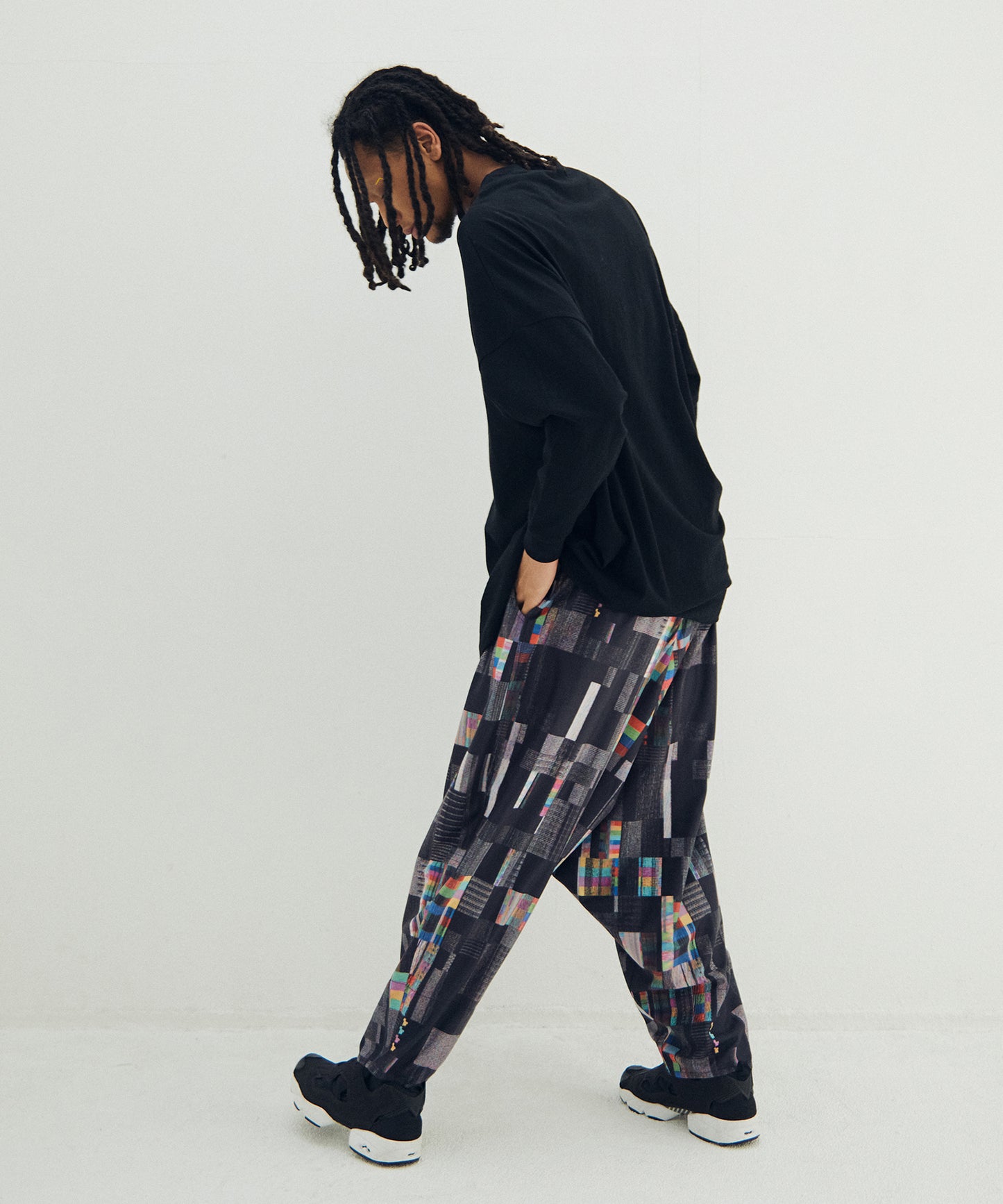Glitchcheck Wide Pants