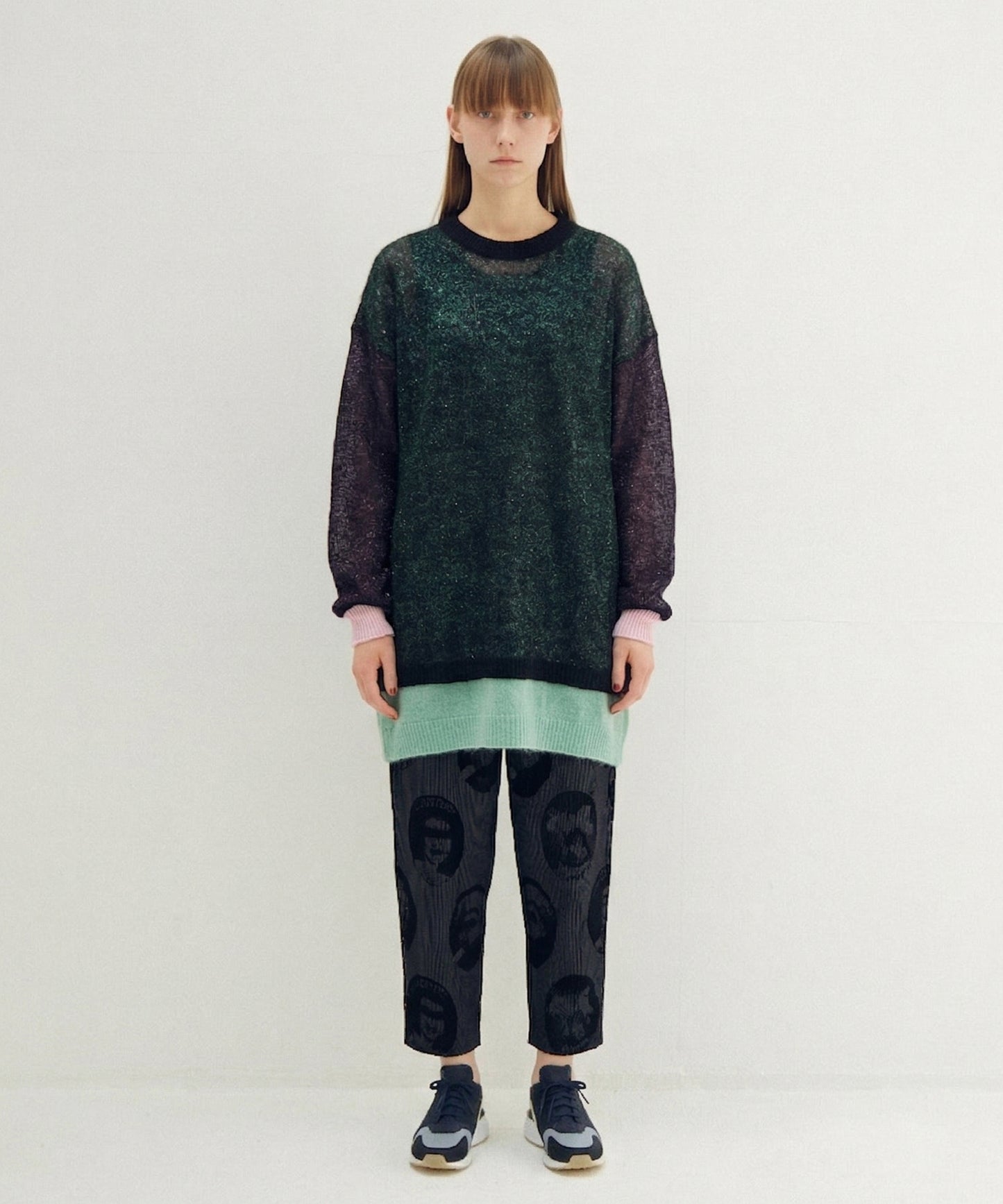 Mohair Layer Knit Pulover