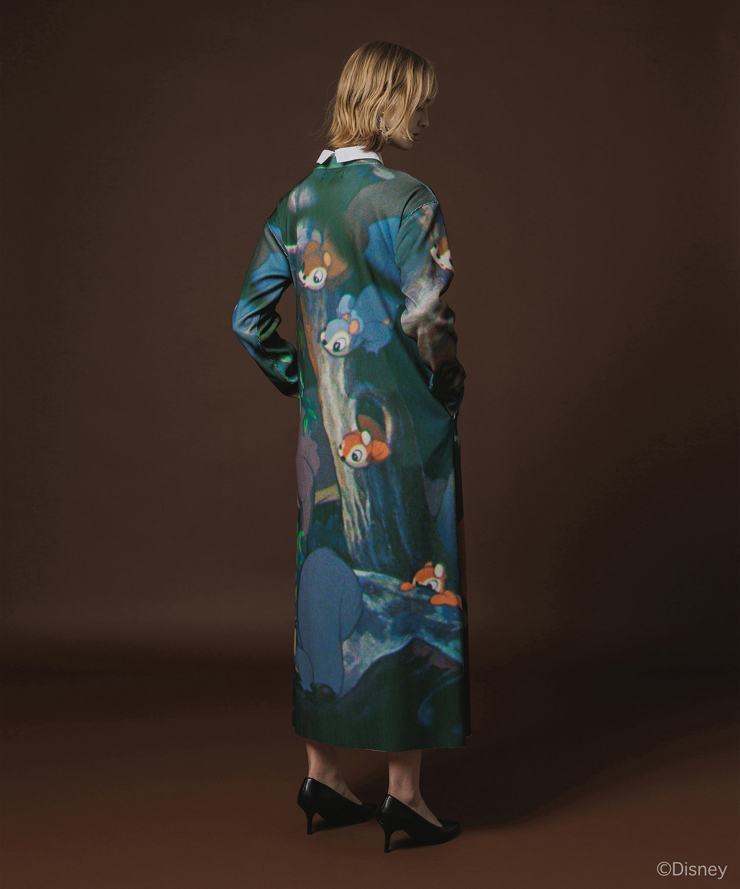 Disney 『Snow White』 NON TOKYO 　PRINT RIB L/S ONE-PIECE