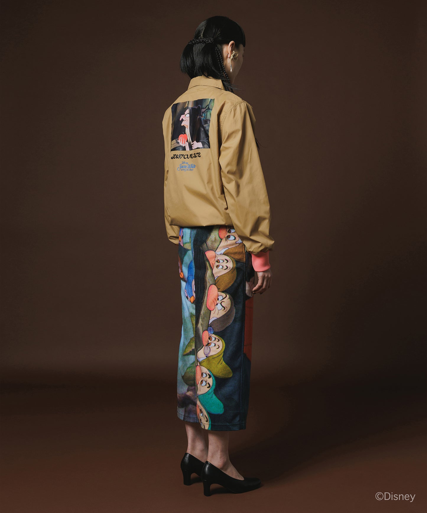 Disney 『Snow White』 NON TOKYO 　PRINT FLEECE SKIRT