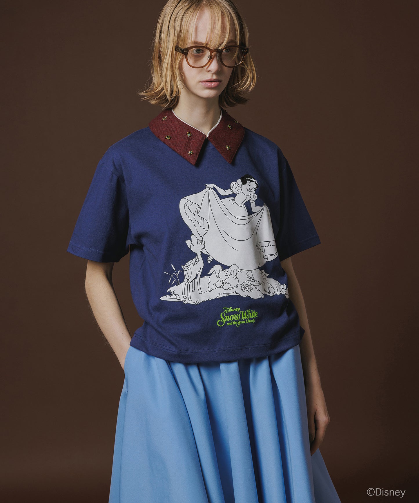 Disney 『Snow White』 NON TOKYO 　PRINT SHORT T-SHIRT(SNOW WHITE)