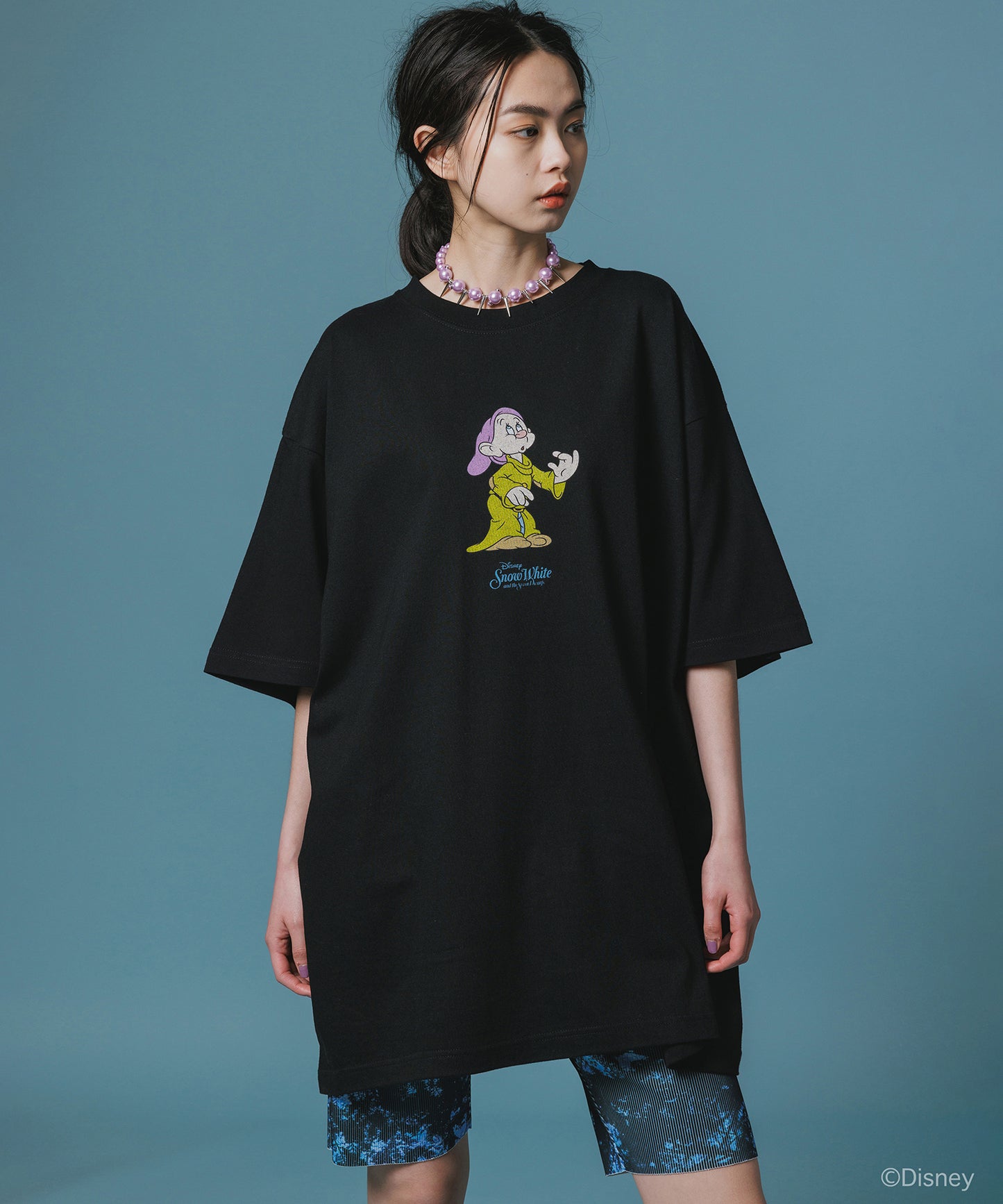 Disney 『Snow White』 NON TOKYO 　PRINT BIG T-SHIRT(DOPEY)
