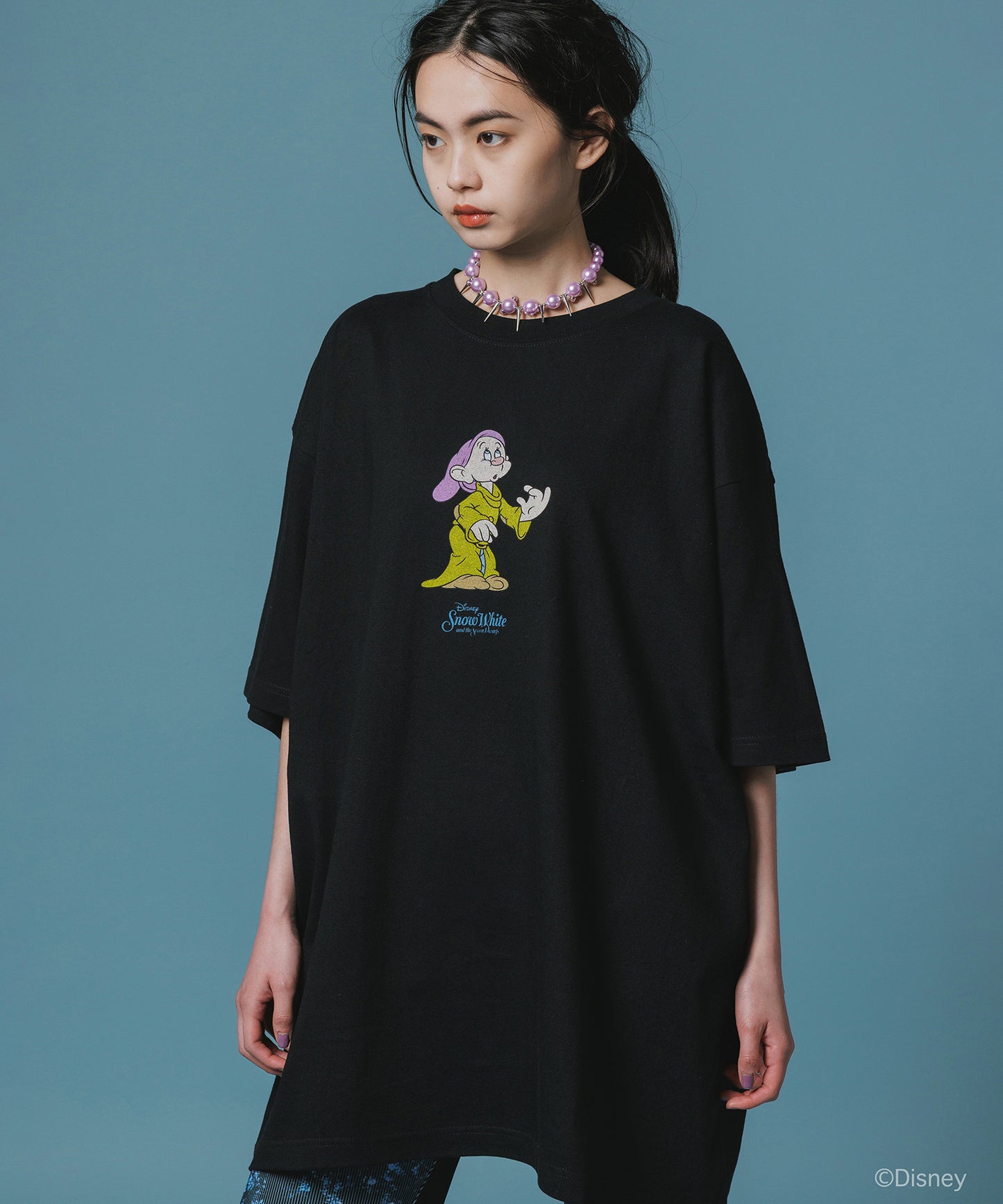 Disney 『Snow White』 NON TOKYO 　PRINT BIG T-SHIRT(DOPEY)