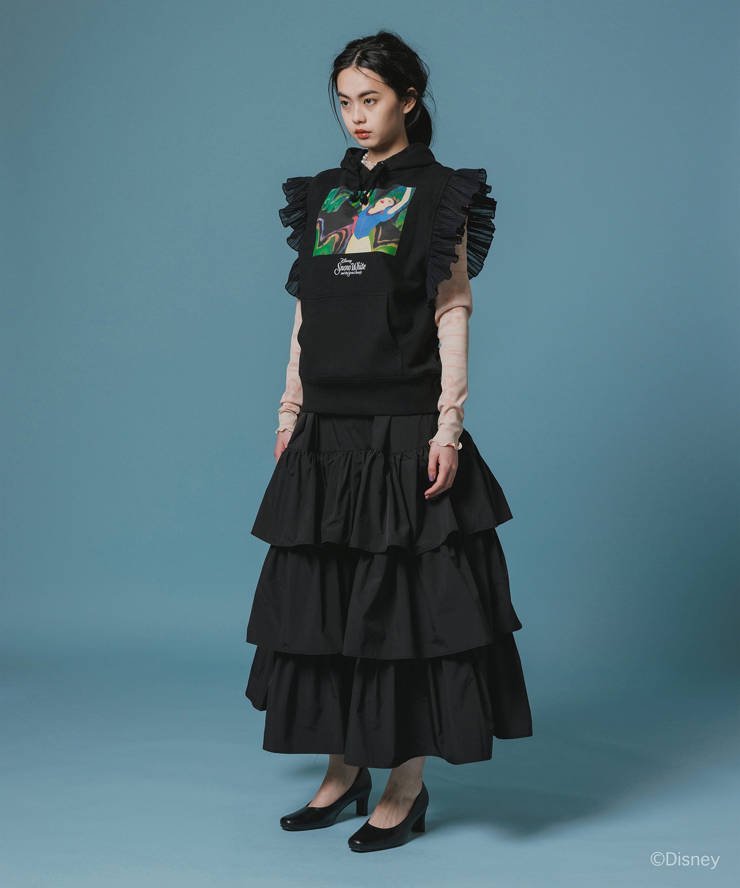 Disney 『Snow White』 NON TOKYO 　FRILL SLEEVE HOODIE