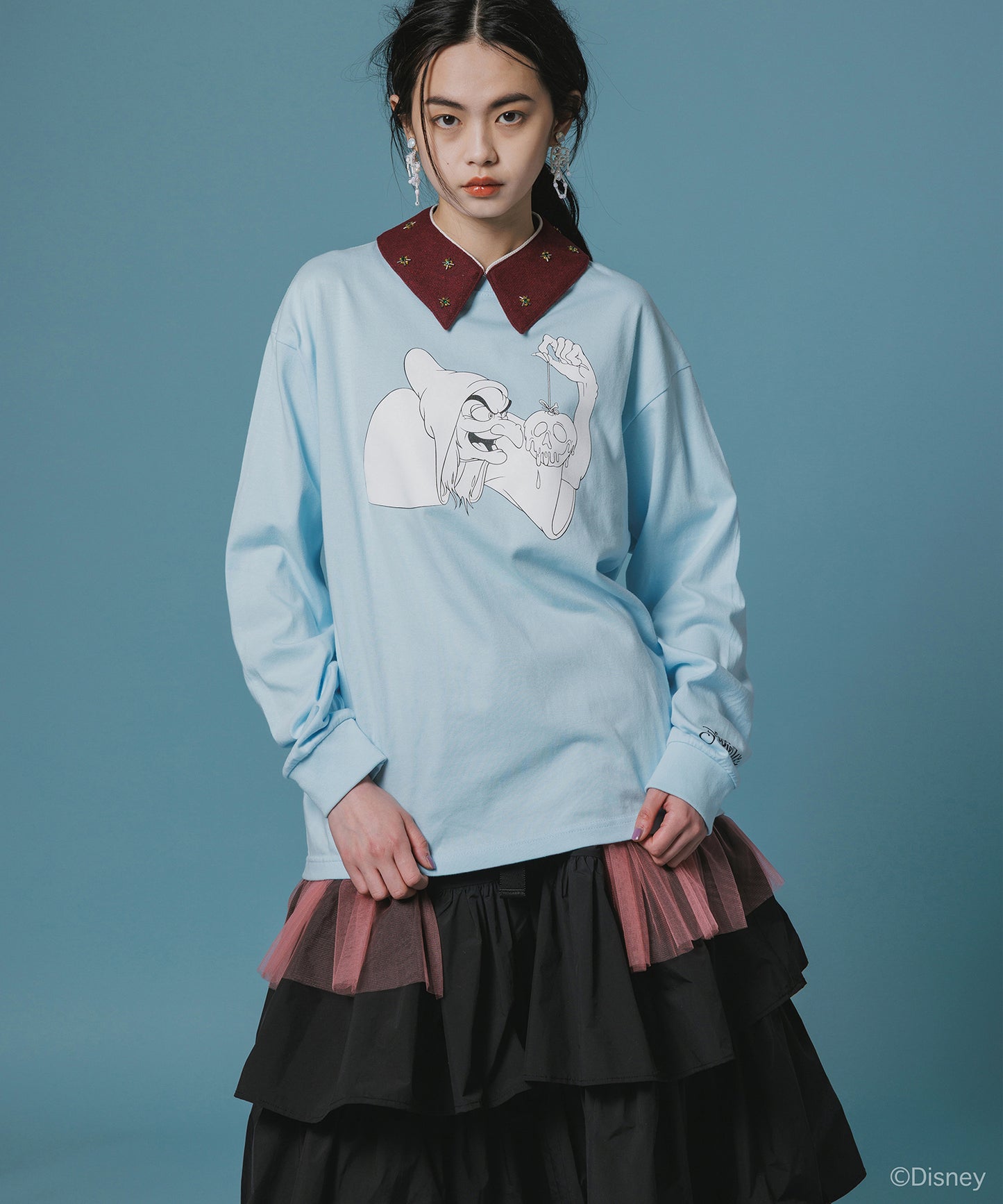 Disney 『Snow White』 NON TOKYO 　PRINT L/S T-SHIRT(OLD HAG)