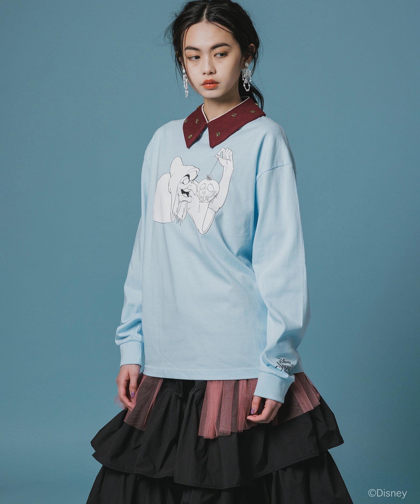 Disney 『Snow White』 NON TOKYO 　PRINT L/S T-SHIRT(OLD HAG)