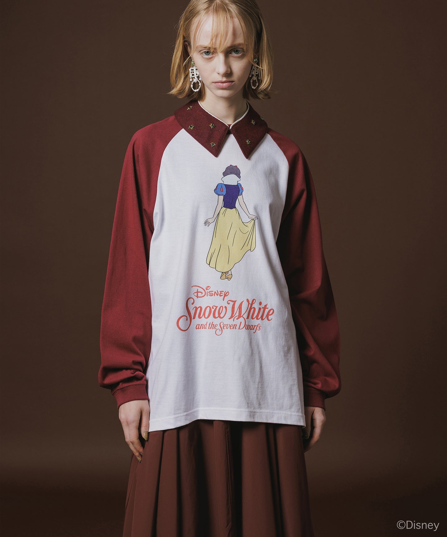 Disney 『Snow White』 NON TOKYO 　PRINT RAGLAN T-SHIRT(SNOW WHITE)