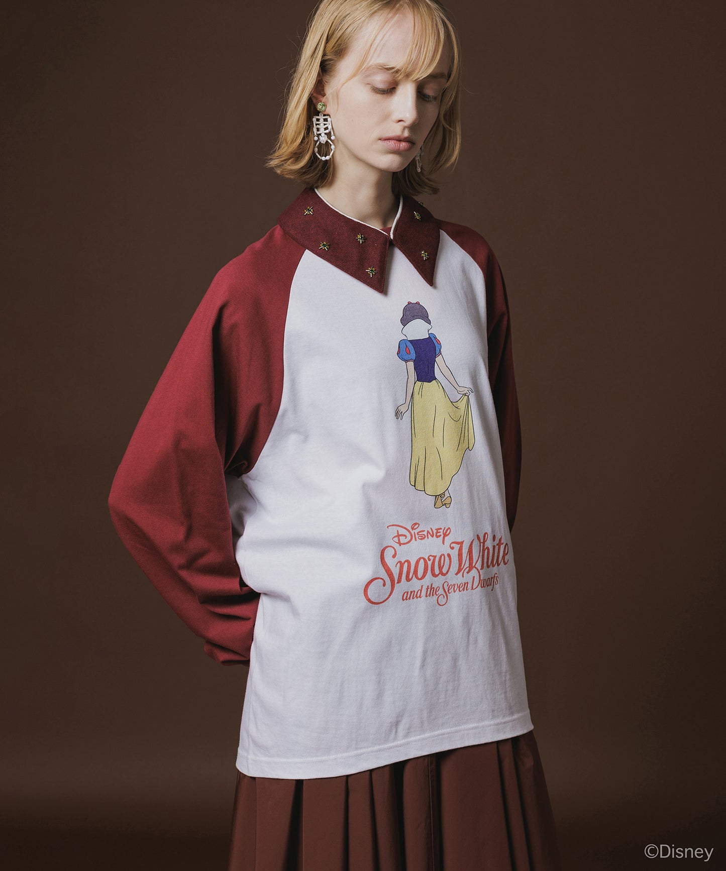 Disney 『Snow White』 NON TOKYO 　PRINT RAGLAN T-SHIRT(SNOW WHITE)