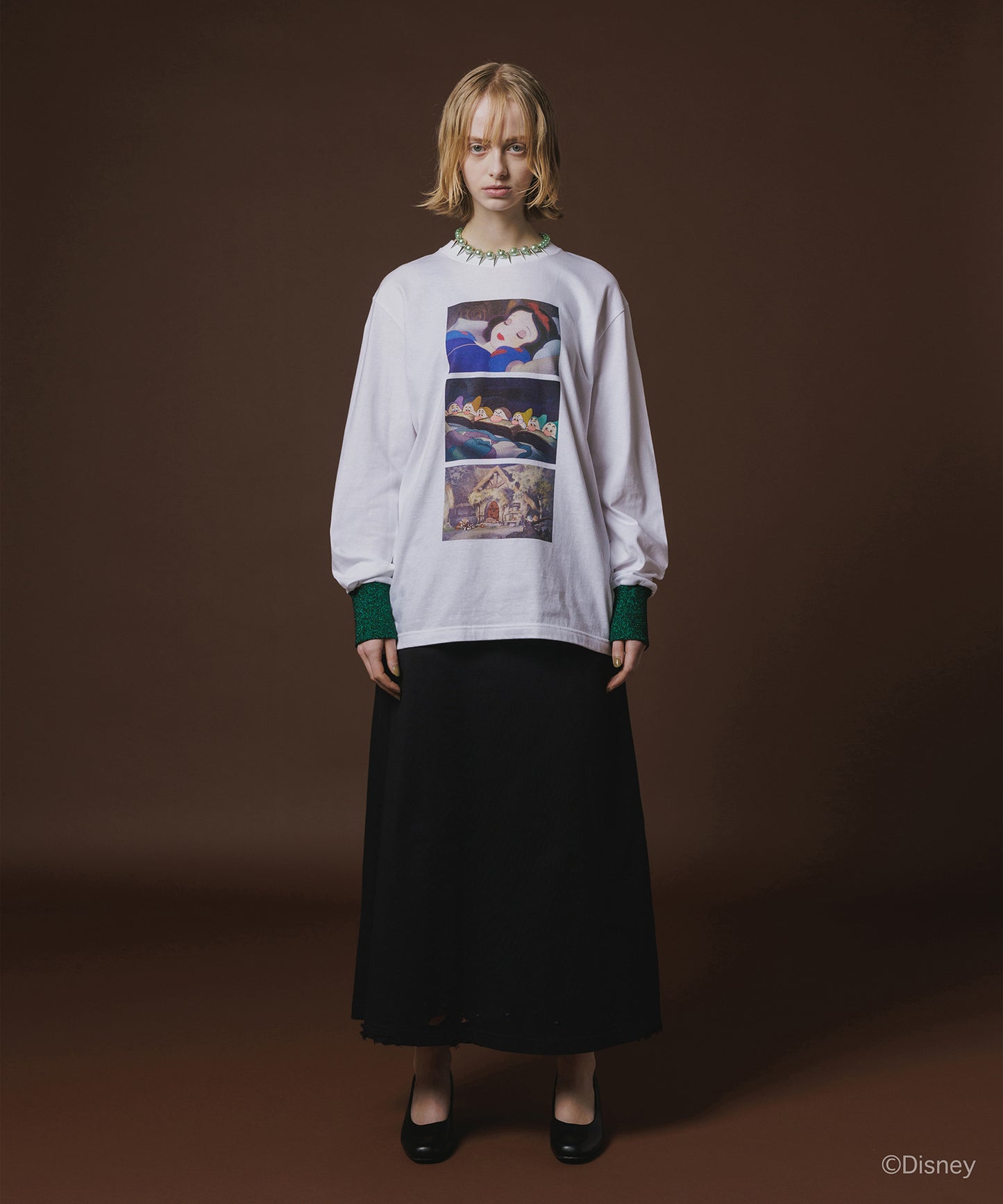 Disney 『Snow White』 NON TOKYO 　PRINT L/S T-SHIRT(SNOW WHITE)