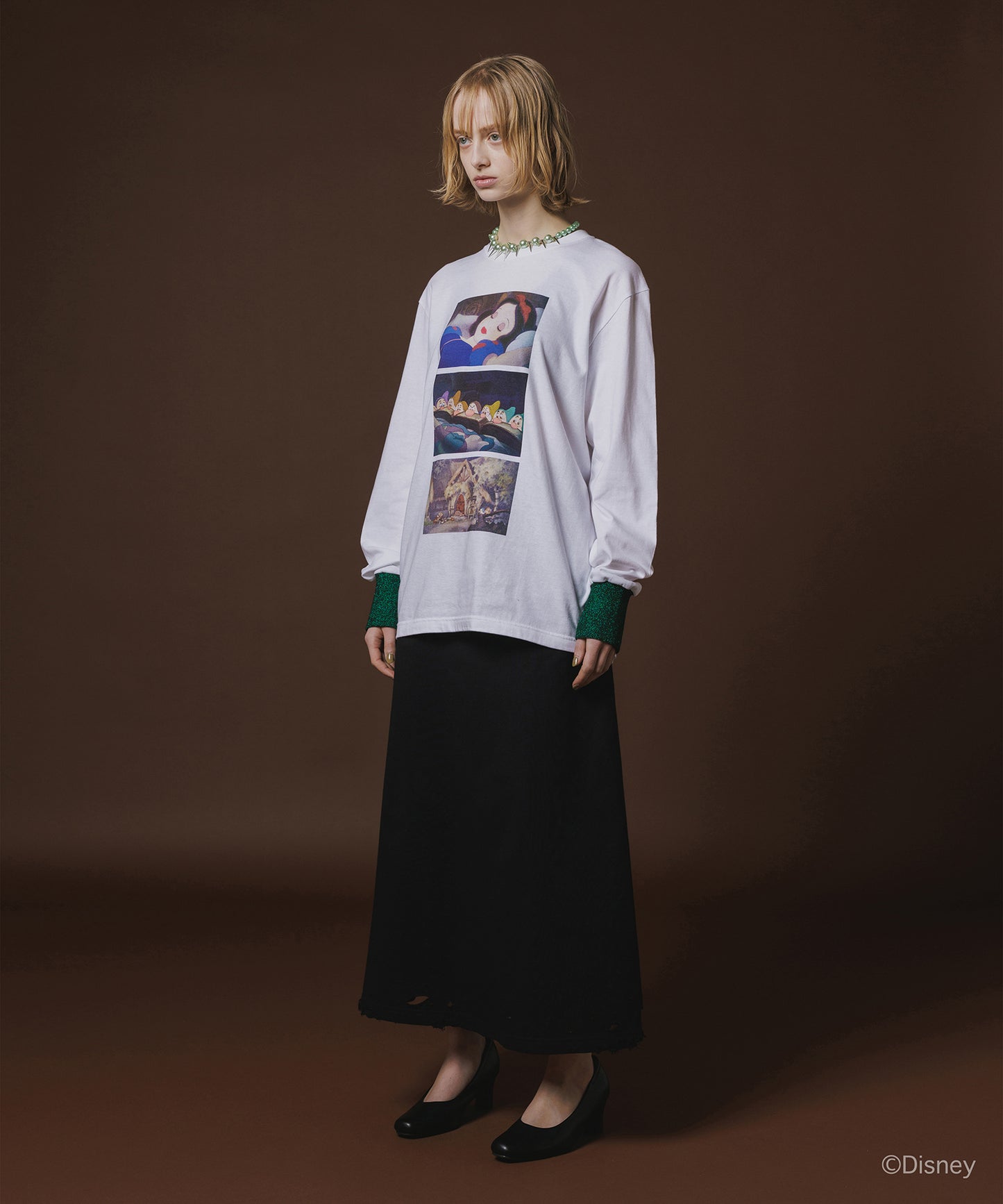 Disney 『Snow White』 NON TOKYO 　PRINT L/S T-SHIRT(SNOW WHITE)