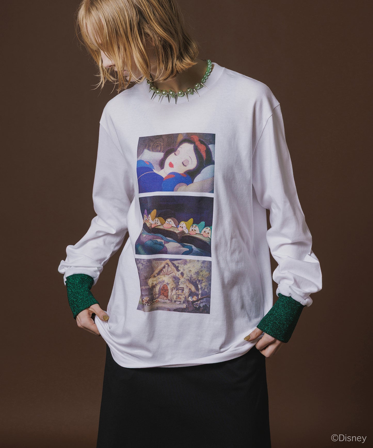 Disney 『Snow White』 NON TOKYO 　PRINT L/S T-SHIRT(SNOW WHITE)