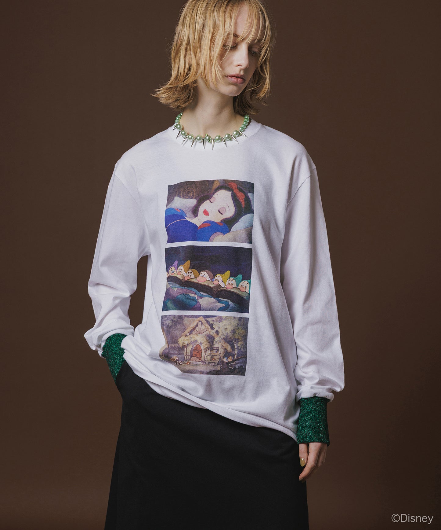 Disney 『Snow White』 NON TOKYO 　PRINT L/S T-SHIRT(SNOW WHITE)