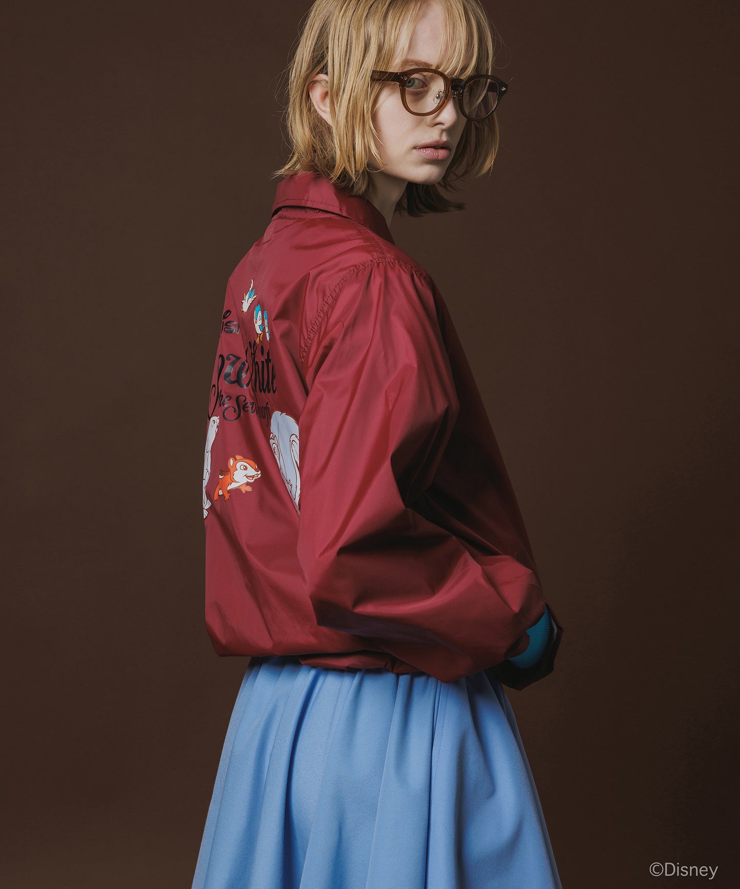 Disney 『Snow White』 NON TOKYO 　PRINT COACH JACKET(ANIMALS)