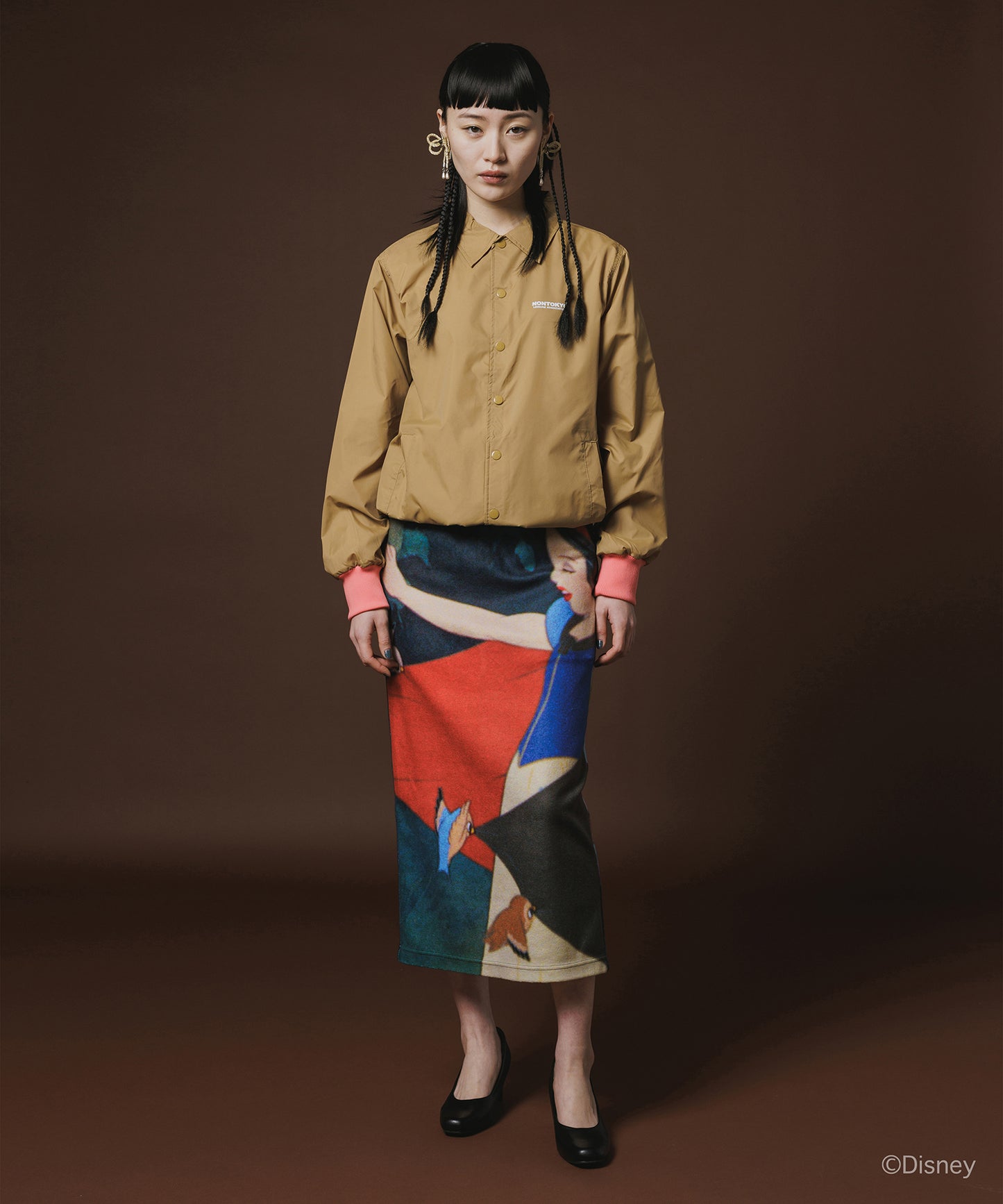 Disney 『Snow White』 NON TOKYO 　PRINT COACH JACKET(OLD HAG)