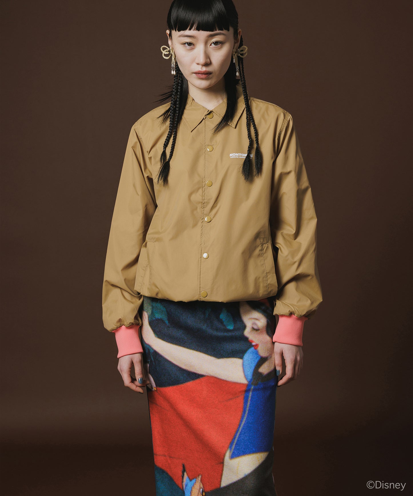 Disney 『Snow White』 NON TOKYO 　PRINT COACH JACKET(OLD HAG)