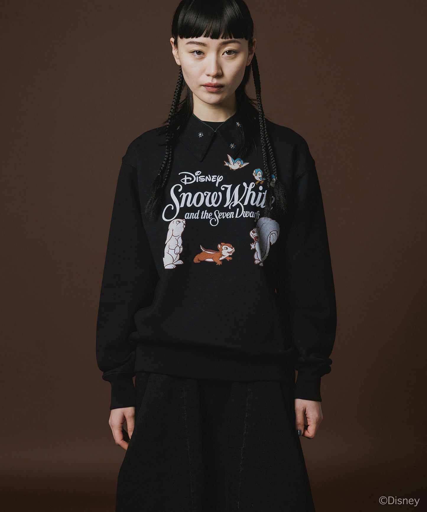 Disney 『Snow White』 NON TOKYO 　PRINT PULLOVER SWEAT(ANIMALS)