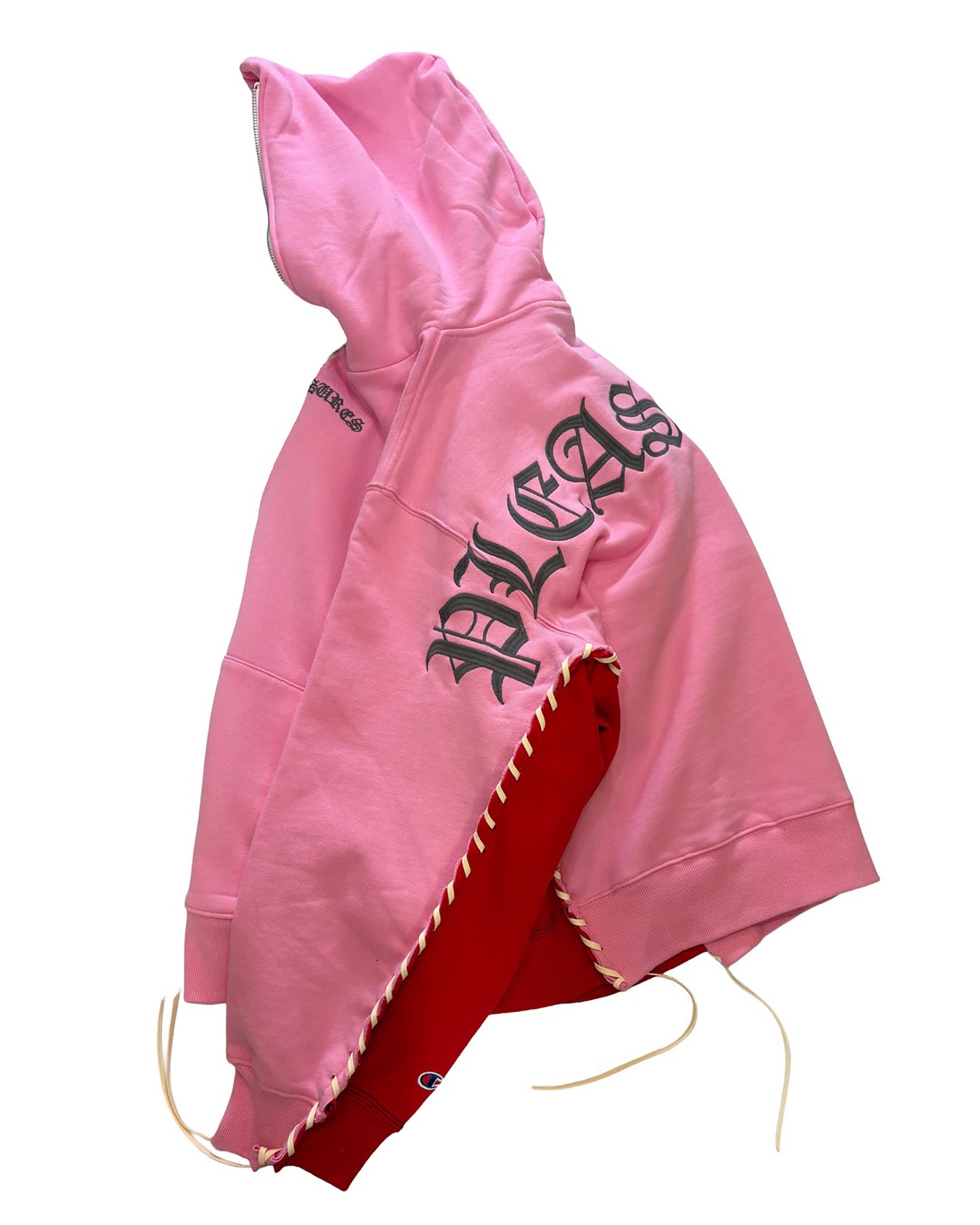 PLEASURES x DISCOVERED DOUBLE LAYERED HOODIE