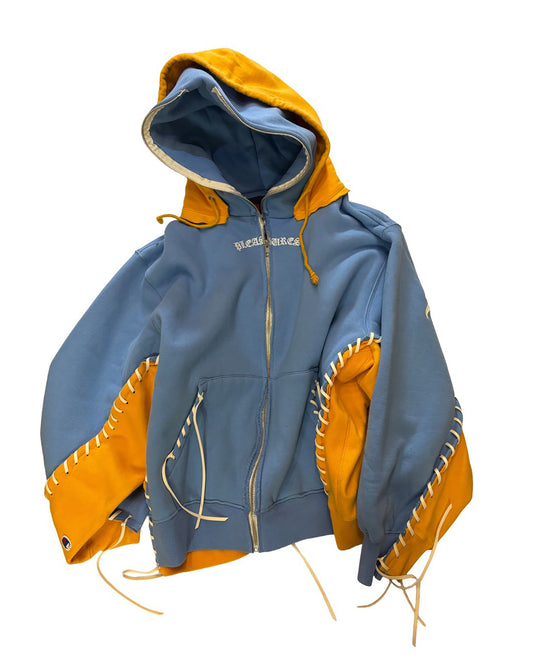 PLEASURES x DISCOVERED DOUBLE LAYERED HOODIE