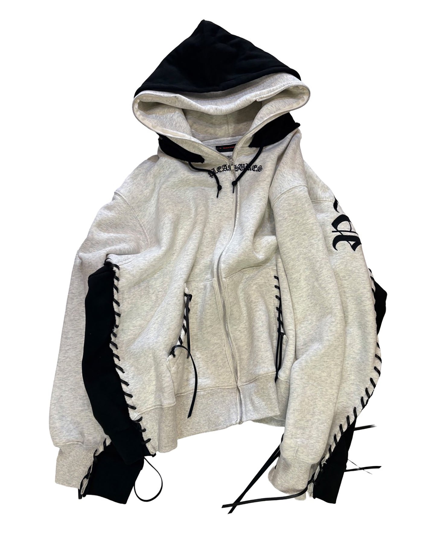 PLEASURES x DISCOVERED DOUBLE LAYERED HOODIE