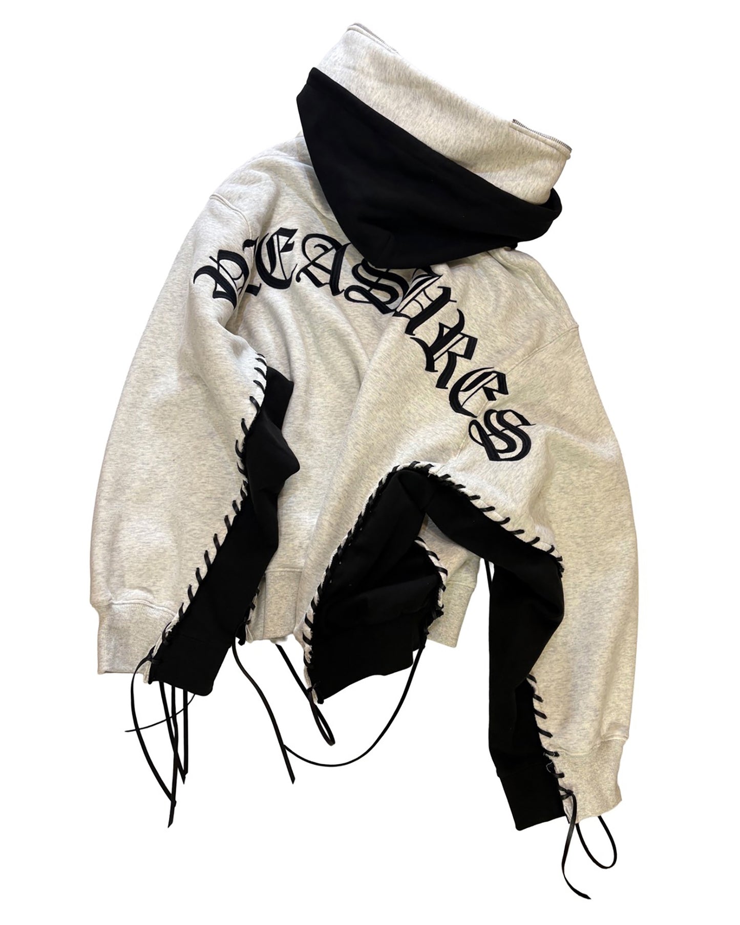 PLEASURES x DISCOVERED DOUBLE LAYERED HOODIE